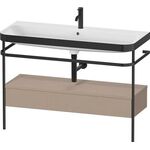 Duravit Waschtischset HAPPY D.2 PLUS 1175x490mm ein Hahnloch leinen