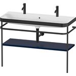 Duravit Waschtischset HAPPY D.2 PLUS 1175x490mm e HL nachtblau seidenmatt