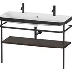 Duravit Waschtischset HAPPY D.2 PLUS 1175x490mm e Hahnloch nussbaum gebürstet