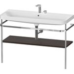 Duravit Waschtischset HAPPY D.2 PLUS 1175x490mm 2 HL nussbaum gebürstet
