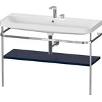 Duravit Waschtischset HAPPY D.2 PLUS 1175x490mm 2 HL nachtblau seidenmatt