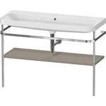 Duravit Waschtischset HAPPY D.2 PLUS 1175x490mm o HL steingrau seidenmatt