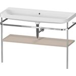 Duravit Waschtischset HAPPY D.2 PLUS 1175x490mm o Hahnloch taupe seidenmatt