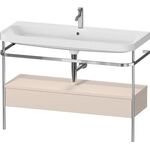 Duravit Waschtischset HAPPY D.2 PLUS 1175x490mm 2 HL nachtblau seidenmatt