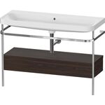 Duravit Waschtischset HAPPY D.2 PLUS 1175x490mm o Hahnloch nussbaum gebürstet