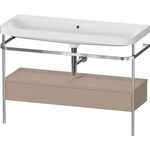 Duravit Waschtischset HAPPY D.2 PLUS 1175x490mm ohne Hahnloch leinen