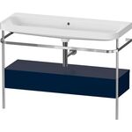 Duravit Waschtischset HAPPY D.2 PLUS 1175x490mm o HL nachtblau seidenmatt