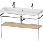 Duravit Waschtischset HAPPY D.2 PLUS 1175x490mm e Hahnloch mediterrane eiche
