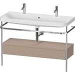 Duravit Waschtischset HAPPY D.2 PLUS 1175x490mm ein Hahnloch leinen