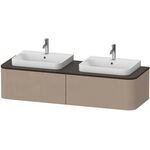 Duravit WTU HAPPY D.2 PLUS 1600x550mm 2 Au L o Einrichtungssystem