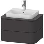 Duravit WTU HAPPY D.2 PLUS 650x480mm 2 Schubk gra s-matt o ES