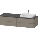 Duravit WTU HAPPY D.2 PLUS 1600x550mm 4 Sk WT re Steingr sdm o ES