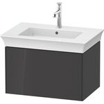 Duravit Waschtischunterbau WHITE TULIP 684x410mm 1 Ausz. grap hgl o ES