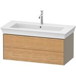 Duravit Waschtischunterbau WHITE TULIP 984x410mm 2 Sk Ei na mass /steingrau hgl