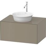 Duravit Waschtischunterbau WHITE TULIP 800x408mm 1 Ausz. Steingr hgl o ES