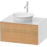 Duravit Waschtischunterbau WHITE TULIP 800x408mm 1 Az Ei na mass / we hgl o ES