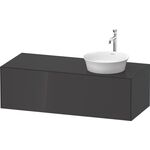 Duravit Waschtischunterbau WHITE TULIP 1300x550mm 1 Ausz. grap hgl o ES