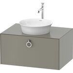 Duravit Waschtischunterbau WHITE TULIP 800x408mm 1 Ausz. Steingr sdm o ES
