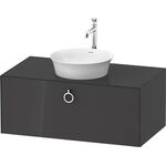 Duravit Waschtischunterbau WHITE TULIP 1000x408mm 1 Ausz. grap hgl o ES