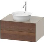 Duravit Waschtischunterbau WHITE TULIP 800x550mm 2 Sk amerik NB / ta sdm o ES