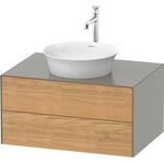 Duravit Waschtischunterbau WHITE TULIP 800x550mm 2 Sk Ei na mass / Steing sdm o