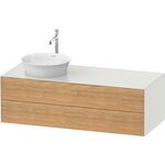 Duravit Waschtischunterbau WHITE TULIP 1300x550mm 2 Sk Ei na mass / we sdm o ES
