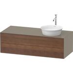 Duravit Waschtischunterbau WHITE TULIP 1300x550mm 2 Sk ami NB / Steing hgl o ES