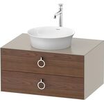 Duravit Waschtischunterbau WHITE TULIP 800x550mm 2 Sk amerik NB / ta sdm o ES