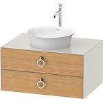 Duravit Waschtischunterbau WHITE TULIP 800x550mm 2 Sk Ei na mass / No we sdm o