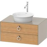 Duravit Waschtischunterbau WHITE TULIP 800x550mm 2 Sk Ei na mass / ta sdm o ES