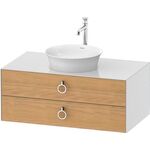 Duravit Waschtischunterbau WHITE TULIP 1000x550mm 2 Sk Ei na mass / we hgl o ES