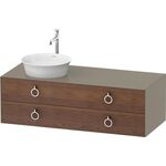 Duravit Waschtischunterbau WHITE TULIP 1300x550mm 2 Sk ami NB / Steing hgl o ES