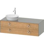 Duravit Waschtischunterbau WHITE TULIP 1300x550mm 2 Sk Ei na mass / Steing sdm