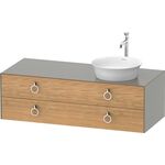 Duravit Waschtischunterbau WHITE TULIP 1300x550mm 2 Sk Ei na mass / Steing sdm