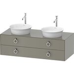 Duravit Waschtischunterbau WHITE TULIP 1300x550mm 2 Schubk Steingr sdm o ES