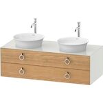 Duravit Waschtischunterbau WHITE TULIP 1300x550mm 2 Sk Ei na mass / we sdm o ES