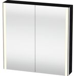 Duravit Spiegelschrank XSQUARE 800x800x156mm, 27 W eiche schwarz
