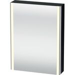 Duravit Spiegelschrank XSQUARE 600x800x156mm 27 W sw hgl Türansch re