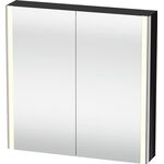 Duravit Spiegelschrank XSQUARE 800x800x156mm, 27 W schwarz hochglanz
