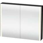 Duravit Spiegelschrank XSQUARE 1000x800x156mm, 27 W schwarz hochglanz