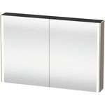 Duravit Spiegelschrank XSQUARE 1200x800x156mm, 27 W basalt matt