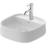 Duravit Aufsatzbecken Zencha 420x420mm o ÜL m Hahnlochblock we sdm WG