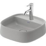 Duravit Aufsatzbecken Zencha 420x420mm o ÜL m Hahnlochblock gr sdm WG