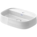 Duravit Aufsatzbecken Zencha 550x390mm o ÜL mit Hahnlochblock weiß WG