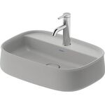 Duravit Aufsatzbecken Zencha 550x390mm o ÜL m Hahnlochblock gr sdm WG