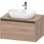 Duravit Waschtischunterbau Ketho.2 800x459x550mm nussbaum dunkel