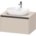 Duravit Waschtischunterbau Ketho.2 800x459x550mm taupe supermatt