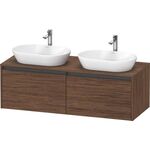 Duravit Waschtischunterbau Ketho.2 1400x459x550mm Be beids nussbaum dunkel