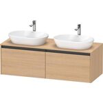 Duravit Waschtischunterbau Ketho.2 1400x459x550mm Be beidseitig eiche natur