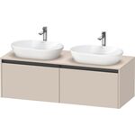 Duravit Waschtischunterbau Ketho.2 1400x459x550mm Be beids taupe supermatt